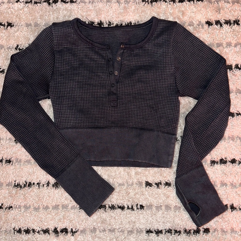 Aerie waffle-knit Long Sleeve